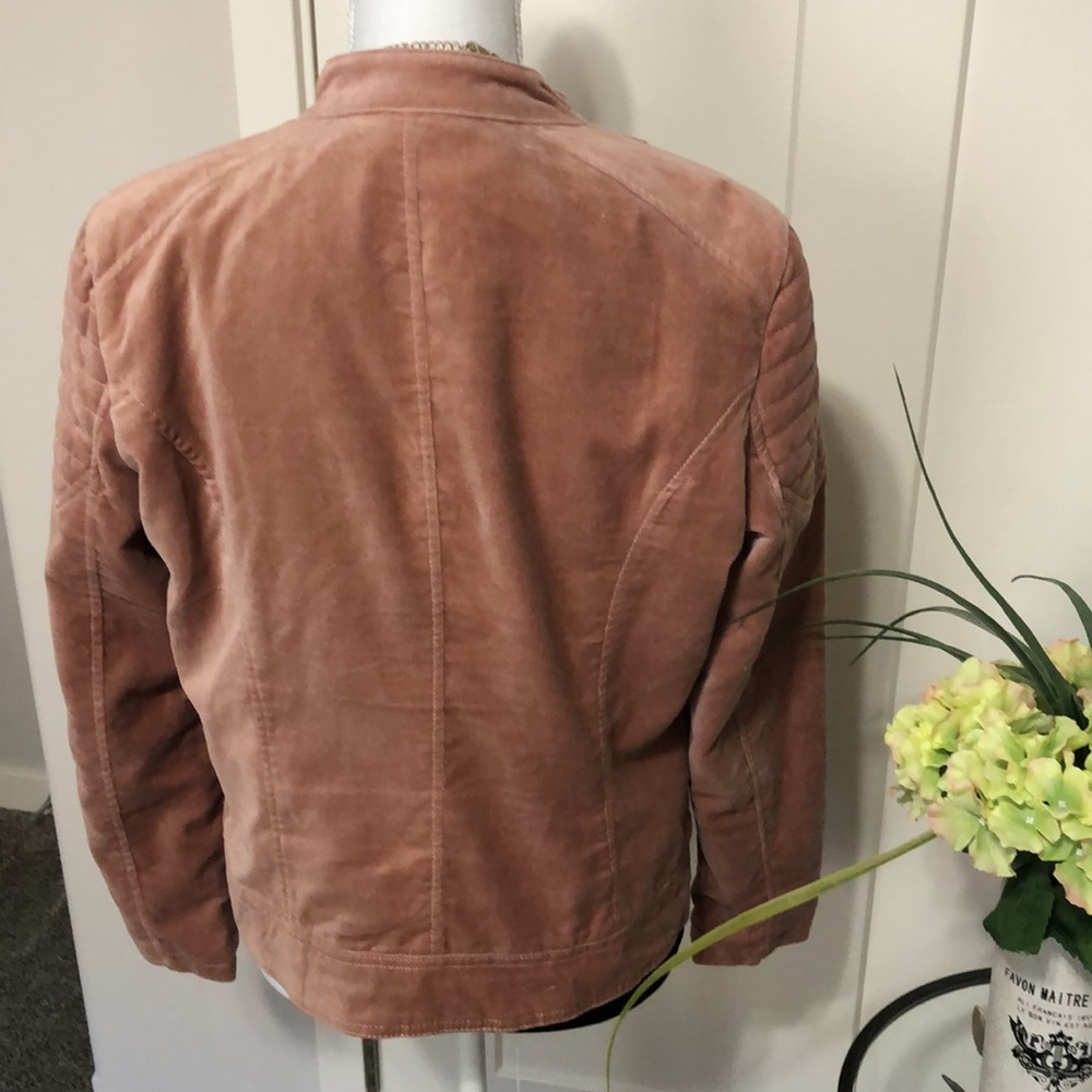 Dress barn Westport 1962 Blush Velour Jacket! - Picture 5 of 14